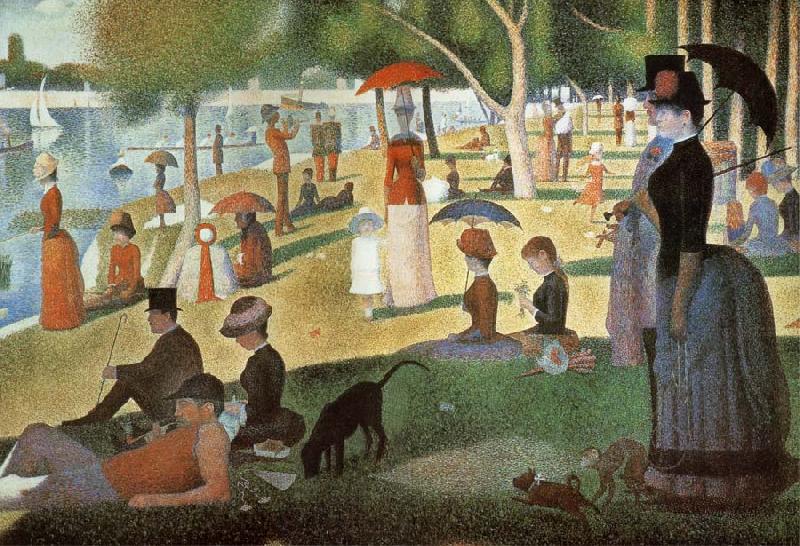 Georges Seurat The Grand Jatte of Sunday afternoon Spain oil painting art